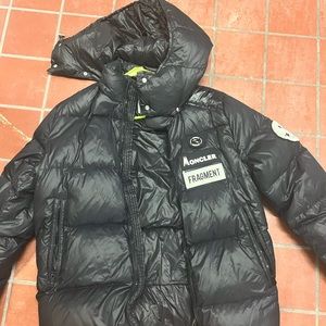 Black Moncler Puffer, size mens medium